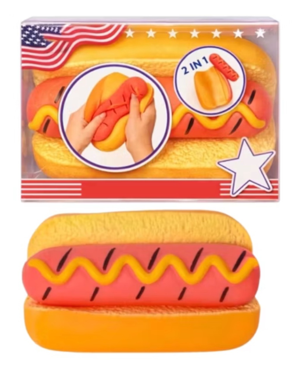 Sunny days Limited Edition Americana Collection Squeezy Squish Hot Dog